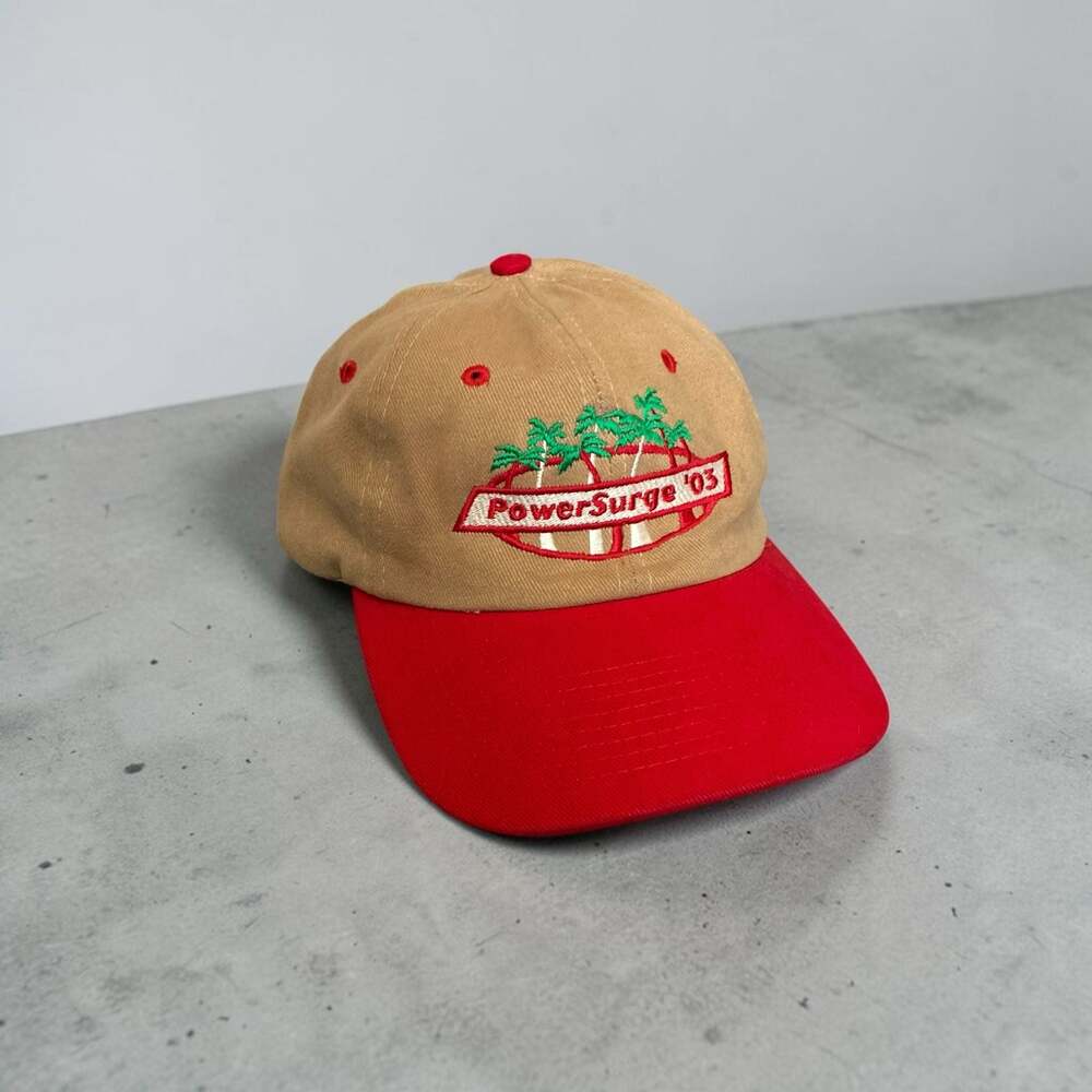 Vintage Nissin PowerSurge '03 Embroidered Tan and Red Baseball Cap